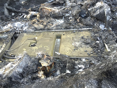 Sant Tank After Fire